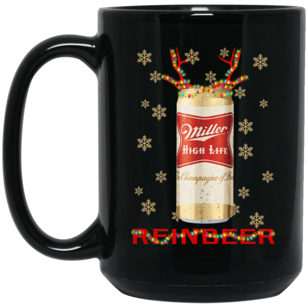 Miller High Life Reinbeer Beer Christmas Coffee Mug