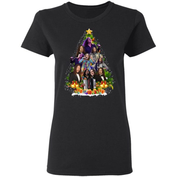 Weird AI Yankovic Christmas Tree Christmas Sweatshirt