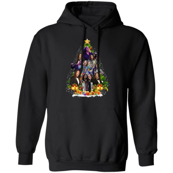 Weird AI Yankovic Christmas Tree Christmas Sweatshirt