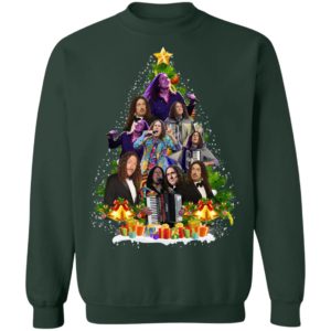 Weird AI Yankovic Christmas Tree Christmas Sweatshirt