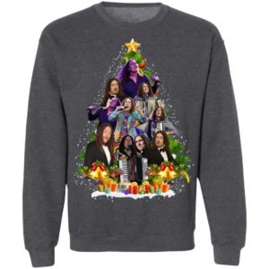 Weird AI Yankovic Christmas Tree Christmas Sweatshirt