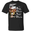 007 Pierce Brosnan Roger Moore Sean Connery Daniel Craig Signatures Shirt