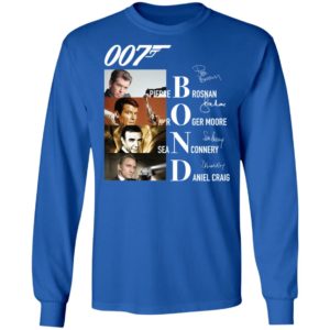 007 Pierce Brosnan Roger Moore Sean Connery Daniel Craig Signatures Shirt