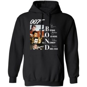 007 Pierce Brosnan Roger Moore Sean Connery Daniel Craig Signatures Shirt