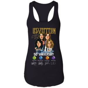 Led Zeppelin 50th Anniversary Signature Shirt image Led Zeppelin 50th Anniversary Signature Shirt