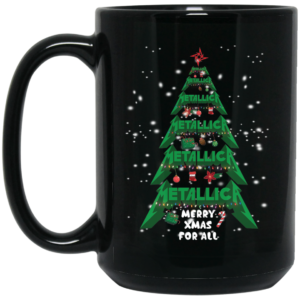 Christmas Tree Metallic Merry Xmas For All Coffee Mug