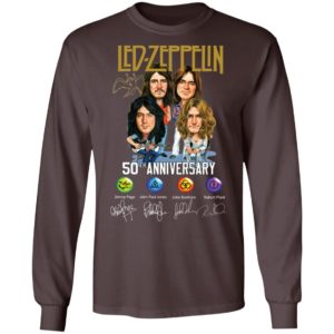 Led Zeppelin 50th Anniversary Signature Shirt image Led Zeppelin 50th Anniversary Signature Shirt