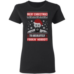 Merry Christnas To Absolutely Fookin' Nobody Conor McGregor Santa Claus Christmas Sweatshirt
