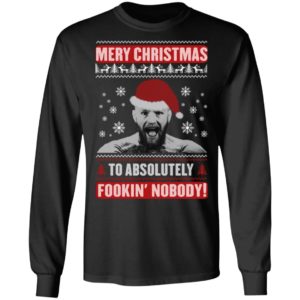 Merry Christnas To Absolutely Fookin' Nobody Conor McGregor Santa Claus Christmas Sweatshirt