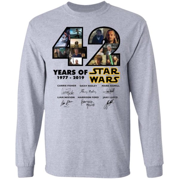 42 Years Of Star Wars 1977 2019 Signatures Shirt