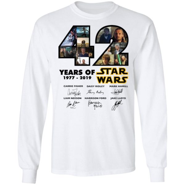 42 Years Of Star Wars 1977 2019 Signatures Shirt