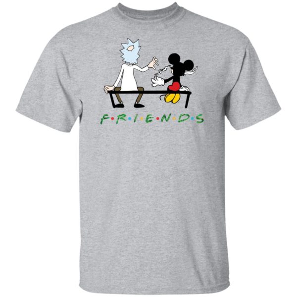 Rick and Mickey Mouse Friends Weed Shirt