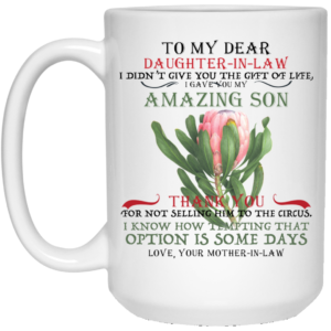 Daughter In Law from her Mother In Law Mug