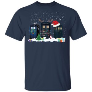 Doctor Who Tardis Police Box Christmas Shirt image Doctor Who Tardis Police Box Christmas Shirt