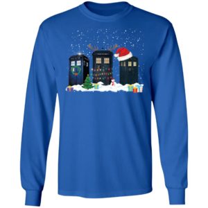 Doctor Who Tardis Police Box Christmas Shirt image Doctor Who Tardis Police Box Christmas Shirt