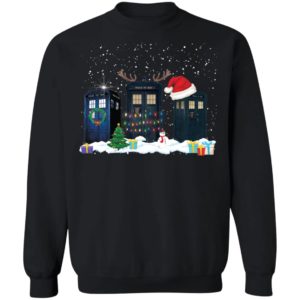 Doctor Who Tardis Police Box Christmas Shirt image Doctor Who Tardis Police Box Christmas Shirt