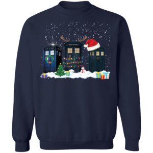 Doctor Who Tardis Police Box Christmas Shirt image Doctor Who Tardis Police Box Christmas Shirt