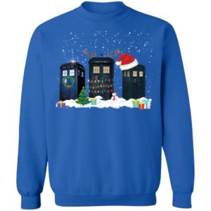 Doctor Who Tardis Police Box Christmas Shirt image Doctor Who Tardis Police Box Christmas Shirt