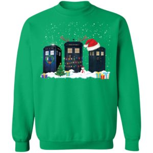 Doctor Who Tardis Police Box Christmas Shirt image Doctor Who Tardis Police Box Christmas Shirt