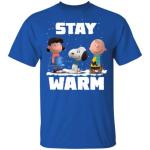 Stay Warm Lucy Snoopy Charlie Brown Friend Shirt