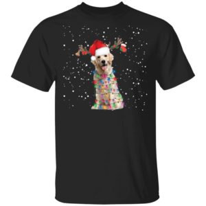Labrador Santa Lights Christmas Dog Xmas Shirt