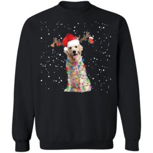 Labrador Santa Lights Christmas Dog Xmas Shirt