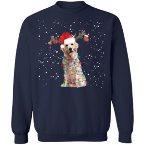 Labrador Santa Lights Christmas Dog Xmas Shirt