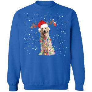 Labrador Santa Lights Christmas Dog Xmas Shirt