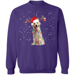 Labrador Santa Lights Christmas Dog Xmas Shirt
