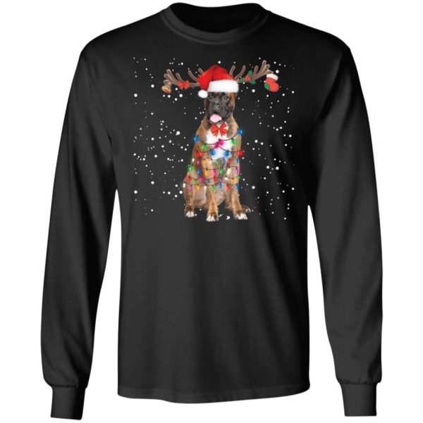 Christmas Lights Boxer Dog Shirt