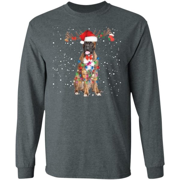 Christmas Lights Boxer Dog Shirt