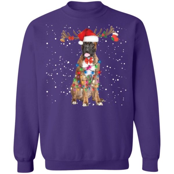 Christmas Lights Boxer Dog Shirt