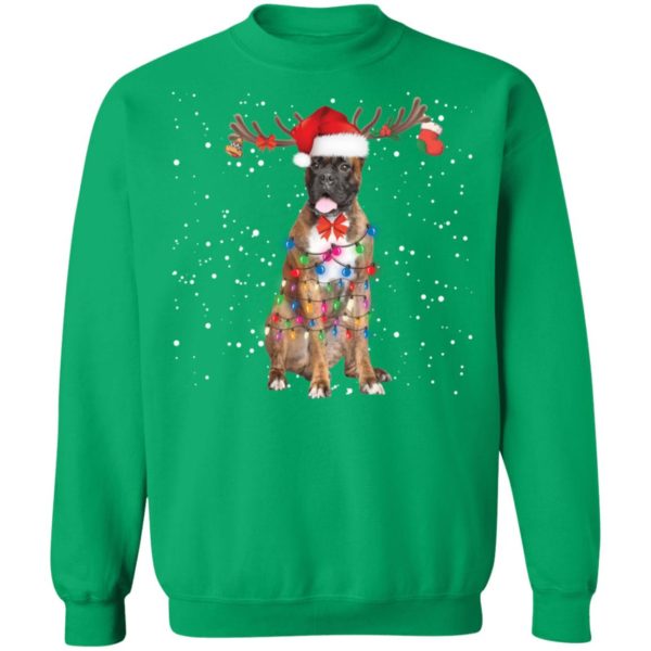 Christmas Lights Boxer Dog Shirt