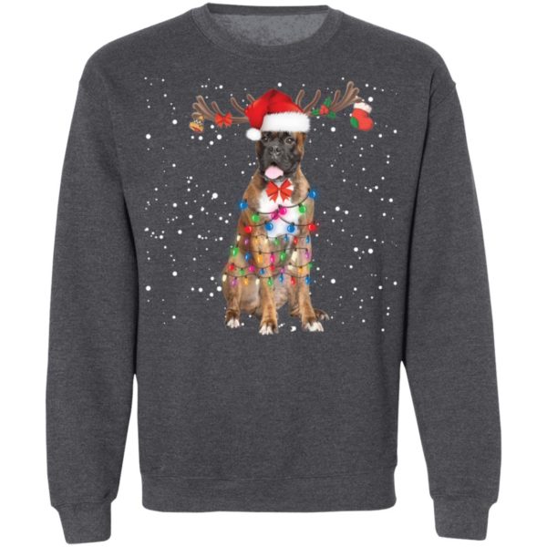 Christmas Lights Boxer Dog Shirt