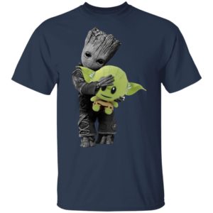 Baby Groot Hugging Baby Yoda Shirt Baby Groot Hugging Baby Yoda Shirt