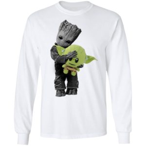 Baby Groot Hugging Baby Yoda Shirt