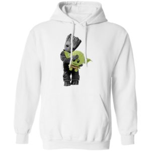 Baby Groot Hugging Baby Yoda Shirt