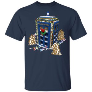 Doctor Who Gingerbread Tardis Ugly Christmas Sweatshirt