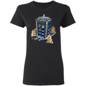 Doctor Who Gingerbread Tardis Ugly Christmas Sweatshirt