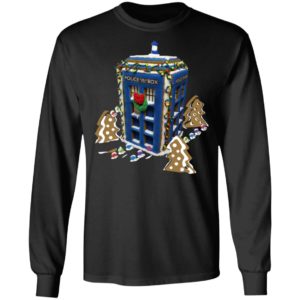 Doctor Who Gingerbread Tardis Ugly Christmas Sweatshirt