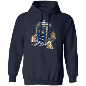 Doctor Who Gingerbread Tardis Ugly Christmas Sweatshirt