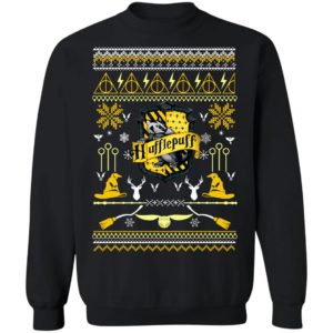 Harry Potter Hufflepuff Ugly Christmas Sweater Hoodies Shirt