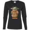 The Child The Mandalorian Baby Yoda Gildan Ladies’ Cotton LS T-Shirt