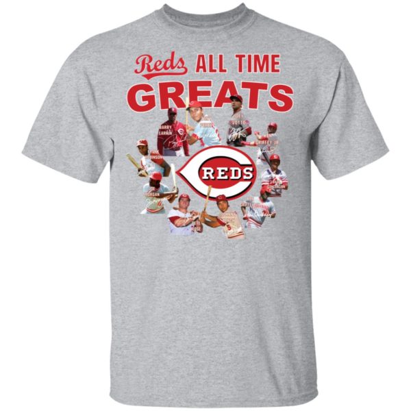 Cincinnati Reds All time Greats Players Signatures Shirt