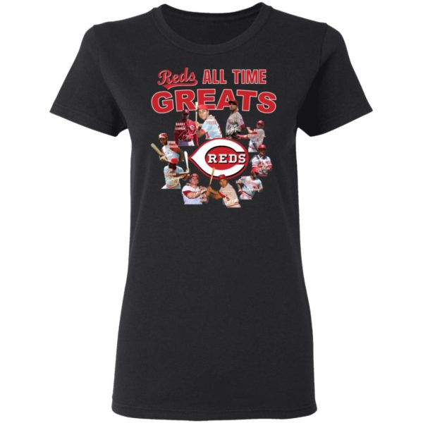 Cincinnati Reds All time Greats Players Signatures Shirt