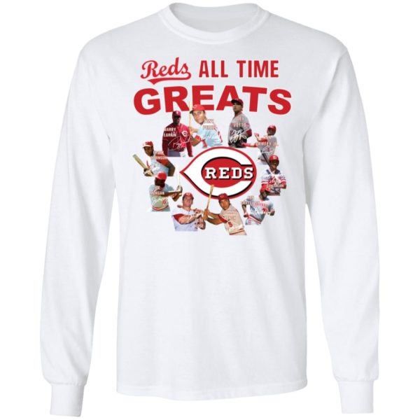 Cincinnati Reds All time Greats Players Signatures Shirt