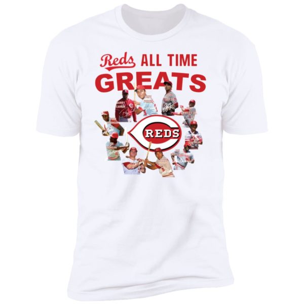 Cincinnati Reds All time Greats Players Signatures Shirt