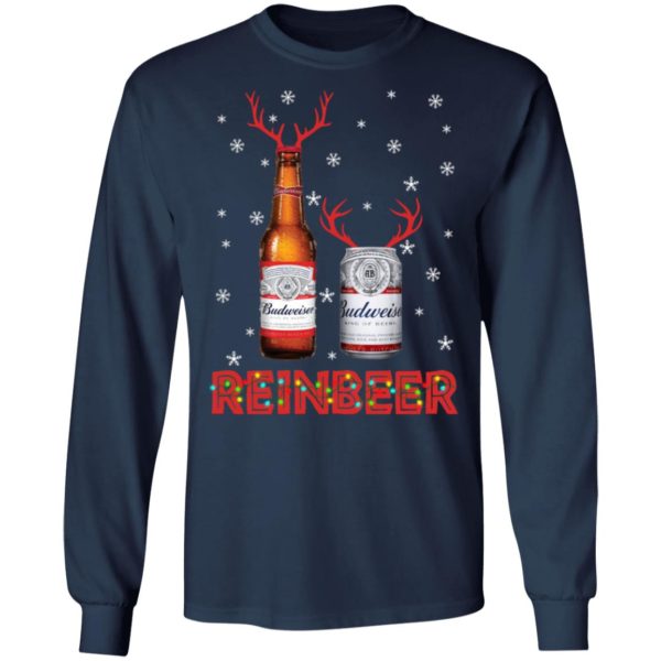 Budweiser Reinbeer Funny Beer Reindeer Christmas Sweatshirt