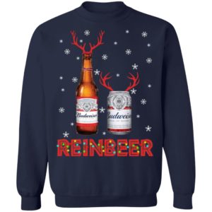 Budweiser Reinbeer Funny Beer Reindeer Christmas Sweatshirt image Budweiser Reinbeer Funny Beer Reindeer Christmas Sweatshirt