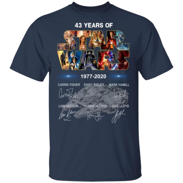 43 Years Of Star Wars 1977 2020 Signature Shirt